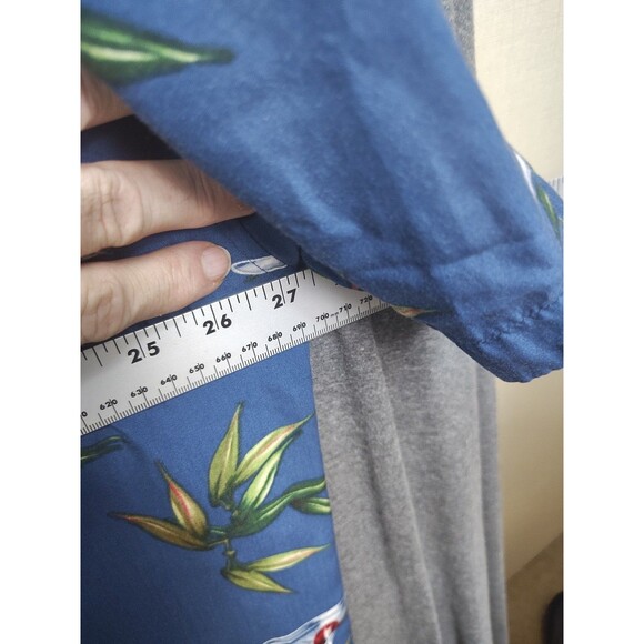 Aftco Shirt Mens 2x Hawaiian Martini Blue water Short Sleeve - Picture 6 of 7